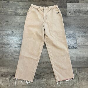 Vintage 90s Roughrider By Circle T High Waist Tan Jeans Women's 15/16 - 30x27